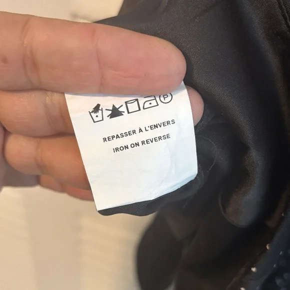 Le Château Black Floral Off-Shoulder Asymmetrical Dress - Picture 12 of 16